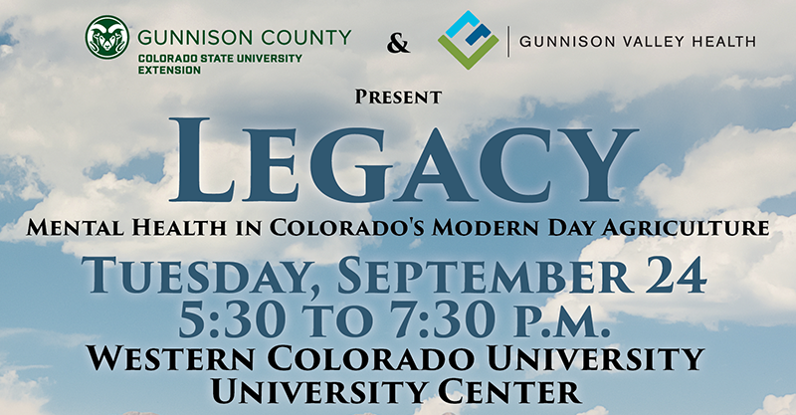 Legacy: Mental Health in Colorado's Modern Day Agriculture